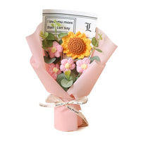 Artificial Flower Crochet Bouquet Eternal Flower Handmade Graduation Bouquet Mothers Day Birthday Gift Anniversary Quick Pick Grocers