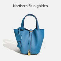 MENDY Women Bags Handbags Bucket Bag Real Leathe Fashion Tote Bag Genuine Leather Luxury Desginer Big Size Large Lady Hand Bags Quick Pick Grocers
