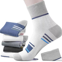 Men's Pure Cotton Socks Spring Striped Casual Socks Men's Anti-odor Antibacterial Business Socks High Quality Sports Sock Meias Quick Pick Grocers