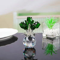Colourful Rose Bouquet - For Anniversary, Mother's Day, Valentine's Day Crystal Rose Bouquet - Eternal Rose Decorative Gift Quick Pick Grocers