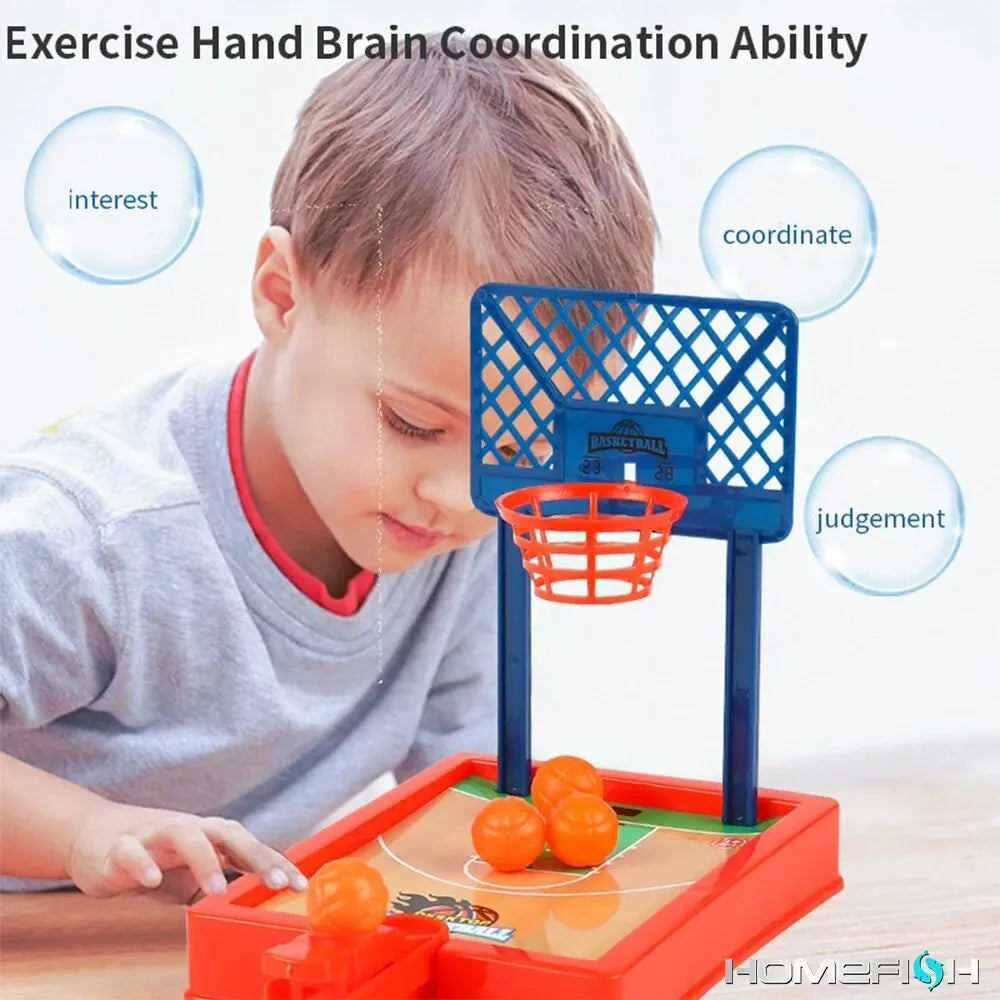 Basketball Game.Mini Desktop Tabletop Portable Travel Or Office Game Set for Indoor Or Outdoor. Fun Sports Novelty Toy Or Gift Econic Blanks