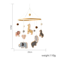 Baby Wooden Bed Bell Cartoon Rabbit Mobile Hanging Rattles Toy Hanger Crib Mobile Bed Bell Wood Toy Holder Arm Bracket Kid Gifts Purest Peak