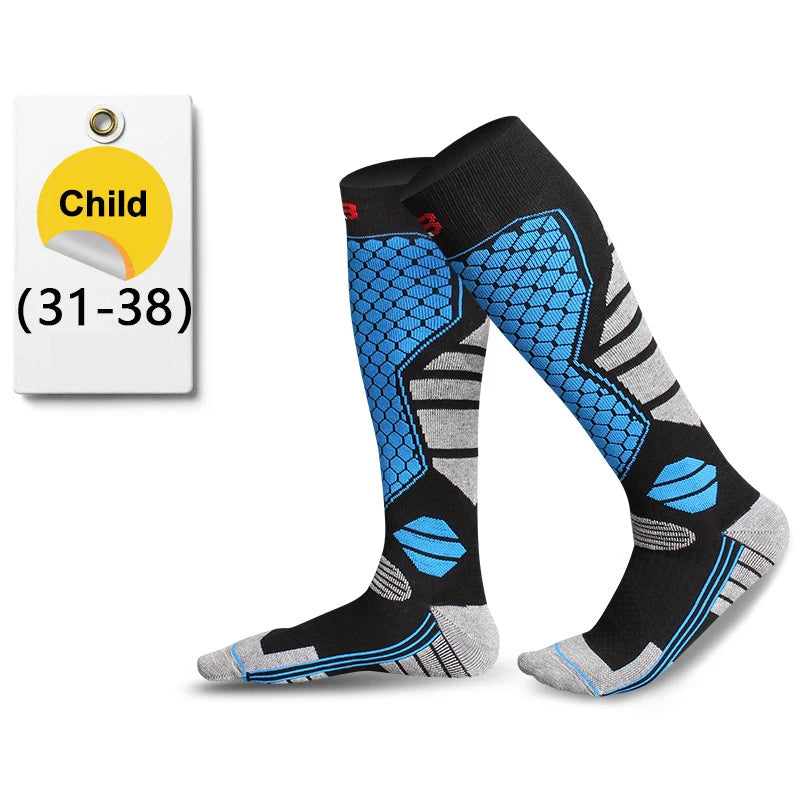 GTUBIKE 1 Pair Winter Warm Ski Stockings Thickening Hiking Socks for Women Men Anti-Cold Skiing Outdoor Sport Stockings Snow Quick Pick Grocers