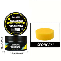 Car Glass Polish Coating Kit for Windshield Oil Film Removal Paste Car Glass Water Repellent Anti Rain Hydrophobic Cleaning Kits