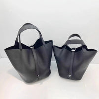 MENDY Women Bags Handbags Bucket Bag Real Leathe Fashion Tote Bag Genuine Leather Luxury Desginer Big Size Large Lady Hand Bags Quick Pick Grocers
