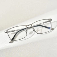 FONEX Titanium Glasses Frame Men Brand Design Square Eyewear Ultralight-Weight Japanese High-end Quality Eyeglasses Frames 85641 Econic Blanks