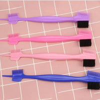 Baby Care Hair Edge Brush Comb Double Sided 3 in 1 Edge Control Brush for Baby Hair Salon Hair Care Comb Brushes Beauty Tools Purest Peak
