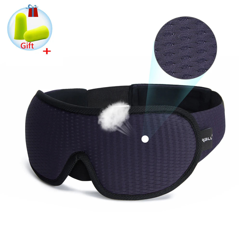 3D Sleeping Mask Block Out Light Sleep Mask For Eyes Soft Sleeping Aid Eye Mask for Travel Eyeshade Night Breathable Slaapmasker Quick Pick Grocers