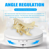 Motorised Rotating Mirror Display Stand,360 Degree Turntable, Jewellery Holder,USB Power Supply, Rotating Shooting, Three Speeds Econic Blanks
