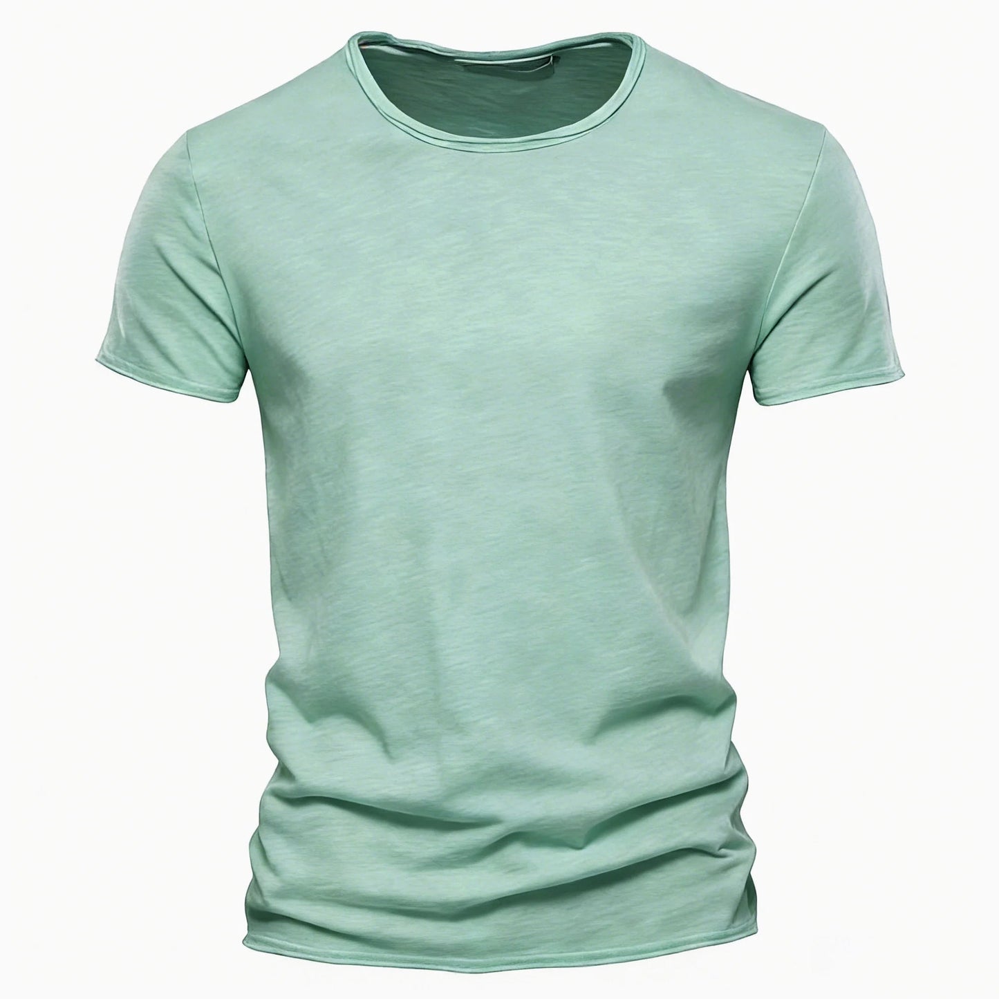 100% Cotton Men T-shirt Casual Soft Fitness Summer Thin T-shirts Men's Home Clothes O-Neck Short Sleeve Soild T Shirt for Men Quick Pick Grocers