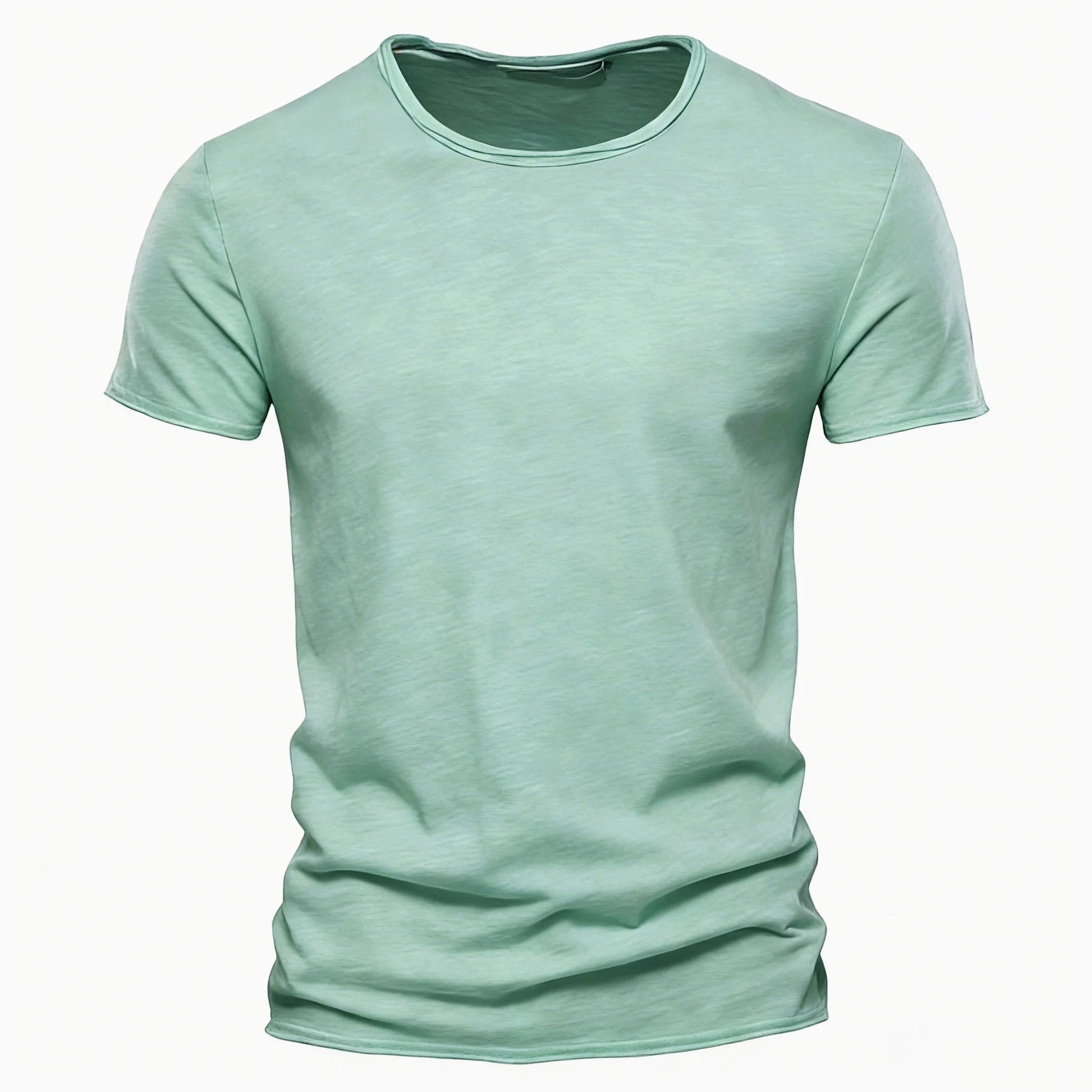100% Cotton Men T-shirt Casual Soft Fitness Summer Thin T-shirts Men's Home Clothes O-Neck Short Sleeve Soild T Shirt for Men Quick Pick Grocers