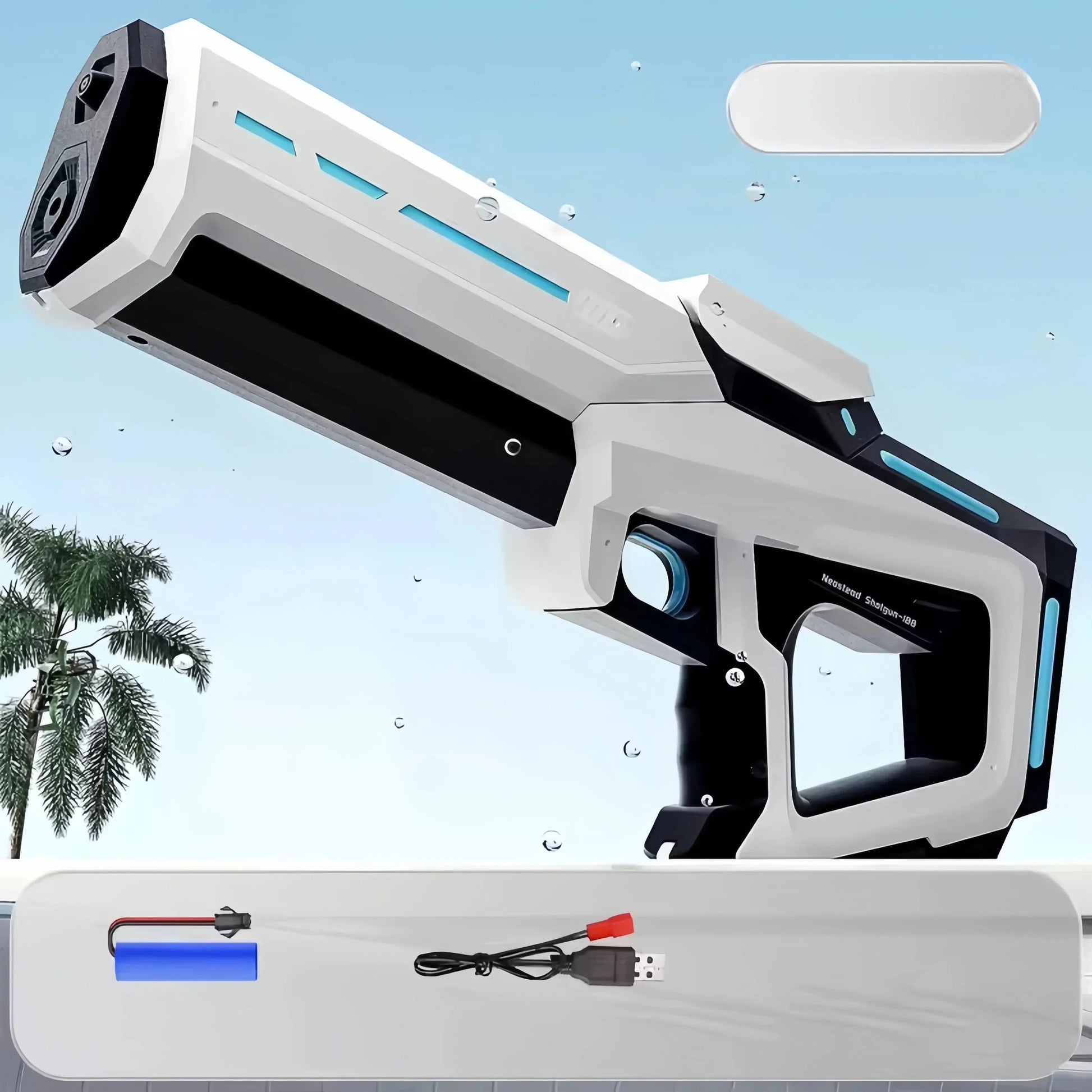 Electric Automatic Water Storage Gun Toys Portable Children Summer Beach Outdoor Fight Fantasy Spray Gun Toys Boy Kid Adult Game Econic Blanks