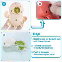 Baby Bath Toys Bathing Cute Swimming Turtle Whale Pool Beach Classic Chain Clockwork Water Toy For Kids Water Playing Toys Quick Pick Grocers