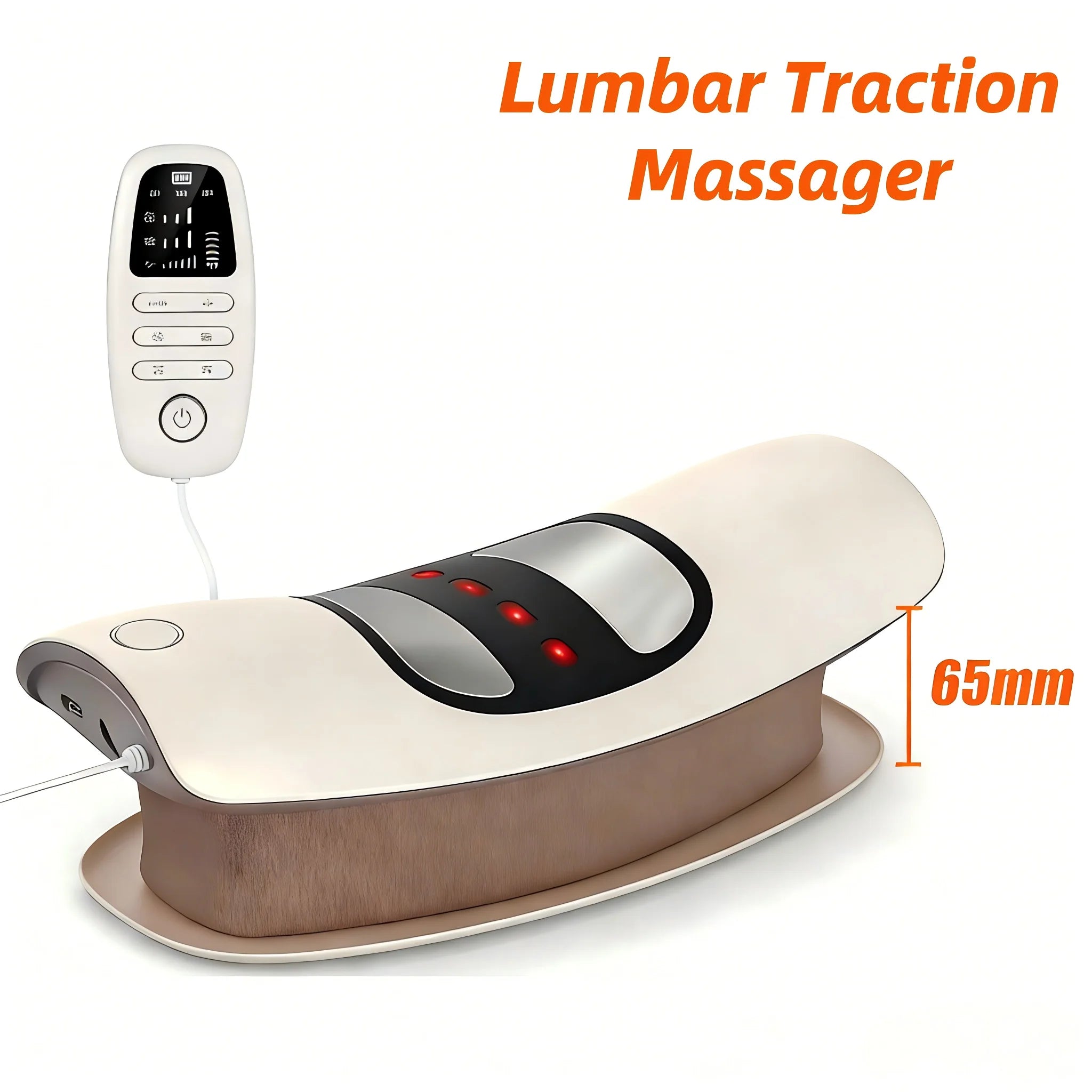 Multifunctional Lumbar Traction Device Waist Massager Waist Spine Support Back Massage  Stretcher with Vibration Airbag Traction Quick Pick Grocers