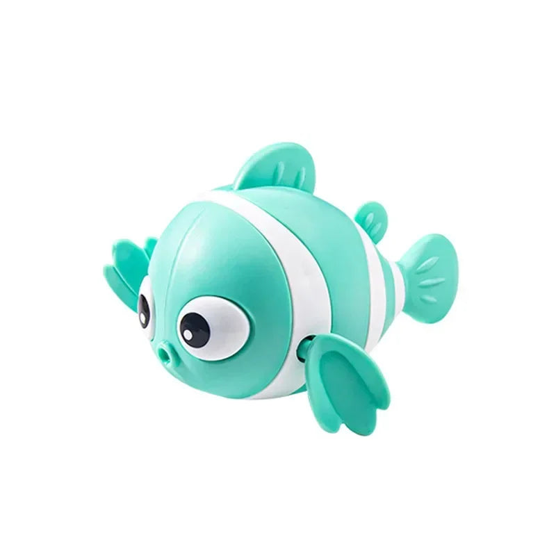 Bath Toys Cute Swimming Clown Fish Bath Toy for Toddlers Floating Wind Up Toys for Boy Girl New Born Baby Bathtub Toddler Toys Econic Blanks