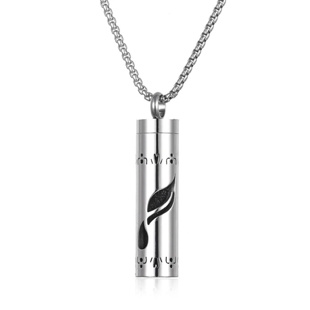 Long Strip Stainless Steel Aromatherapy Necklace Perfume Diffuser Essential Oil Diffuser Pendant Necklace Jewelry Accessories Econic Blanks