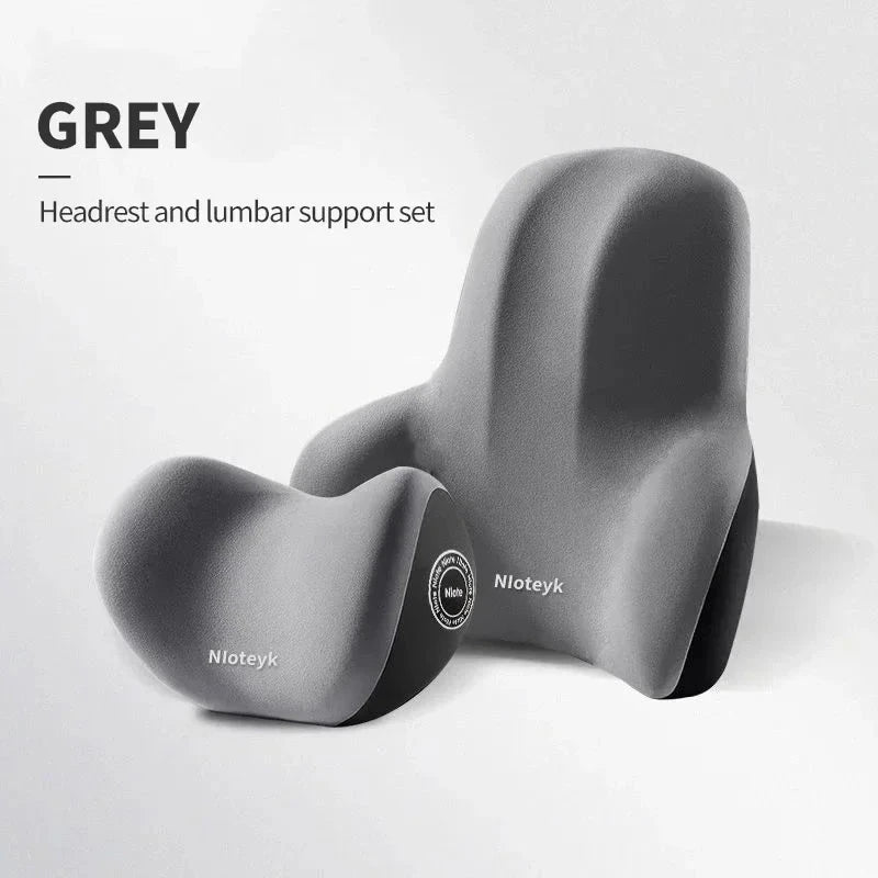 Memory Foam Car Neck Cushion Car Lumbar Support For Car Supplies Universal Neck Pillow Waist Cushion Car Seat Car Accessories Econic Blanks