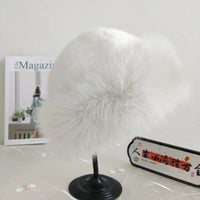 Furry Hats For Women, Autumn Winter Korean Style Warm Hats, Solid Color Flattering Mongolian Hats, Thickened Winter Outfits Purest Peak
