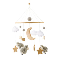 Baby Wooden Bedbell Bracket 0-12 Months Bed Bell Bracket Wooden Mobile Newborn Crochet Bed Bell Hanging Toys Newbaby Rattle Toys Purest Peak