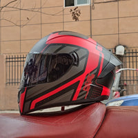 Full Face Racing Helmets Winter Warm Double Visor Motorcycle Helmet Motorbike Sports helmet LVS-701