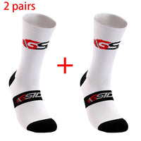 2pairs 2023 New Cycling Socks Bike Nurse Compression Road Bike Running Mtb Knee-high White Sports Funny Brand Black Quick Pick Grocers