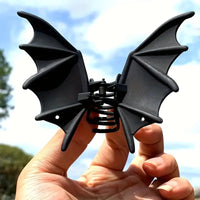 Gothic Bat Hair Clip Halloween Matte Black Gothic Punk-Style Animal Print Hairpin for Women, Elegant Party Hair Accessory Quick Pick Grocers