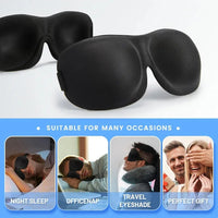 3D Sleep Mask Blindfold Sleeping Aid Soft Memory Foam Eye mask for Sleeping Travel Blockout Light Slaapmasker Eye Cover Quick Pick Grocers