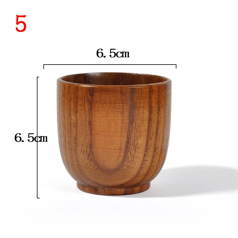 Wooden Big Belly Cups Handmade Natural Spruce Wood Cups Beer Tea Coffee Milk Water Cup Kitchen Bar Drinkware for Kitchen Quick Pick Grocers