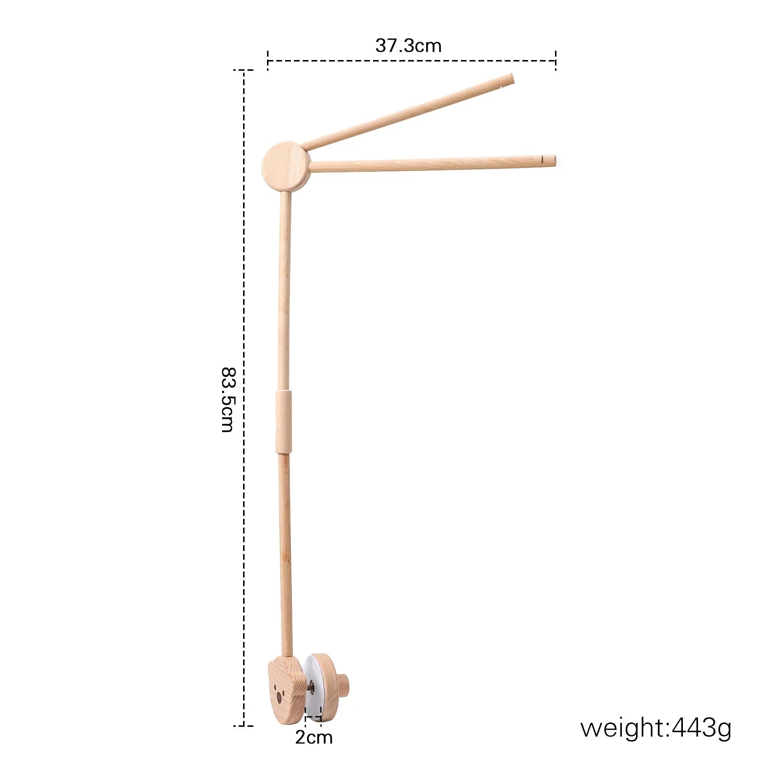 Revolving Music Box For Newborns Baby Crib Imitation Wood Color Hanging Rattle Baby Soothing Musical Toys 0-12 Months Baby Gift Purest Peak