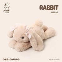 35cm New Simulated Shy Rabbit Doll Stuffed Plush Toy Cartoon Anime Cute Pillow Pillow Pillow Children's Birthday Gift Fun Doll Econic Blanks