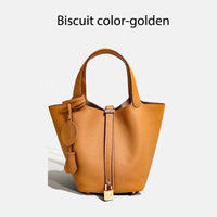 MENDY Women Bags Handbags Bucket Bag Real Leathe Fashion Tote Bag Genuine Leather Luxury Desginer Big Size Large Lady Hand Bags Quick Pick Grocers