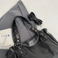 Soft Interior Compartment Shoulder Bags 2026 High Quality Contrasting Colors Bags for Women Fashion Zipper Pu Women's Handbags Quick Pick Grocers