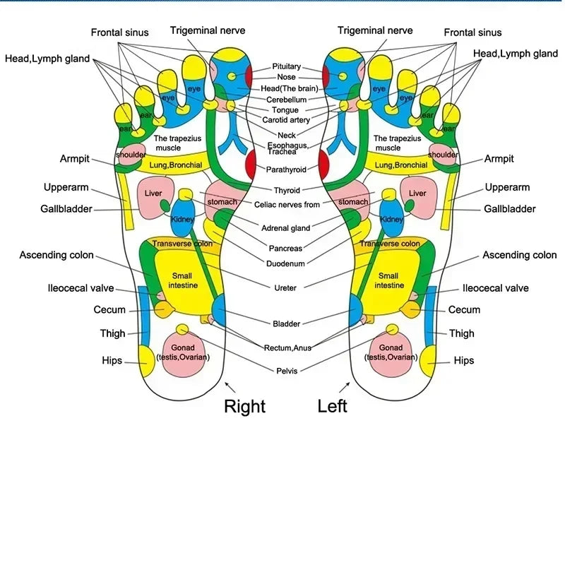Foot Massage Mat Acupressure Relax Massage Pad Trigger Point Heath Therapy Relax Pain Stress Relief Reflexology Walk Stone Road Quick Pick Grocers