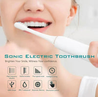 Sonic Electric Toothbrush for Adults IPX7 Waterproof DuPont Brush Head USB Rechargeable High Frequency Cleaning 6 Cleaning Modes Econic Blanks