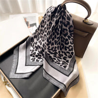 Neckerchief Female Luxury Square Scarf for Women Silk Feeling Shawl Satin Hijab Fashion Wraps Hair Bands Ribbon Headband Bandann Econic Blanks