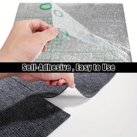 30x30cm DIY Modern Carpet Self-adhesive Anti Slip Block Fully Spread Floor Mat Bedroom Study Office Can Be Cut Quick Pick Grocers