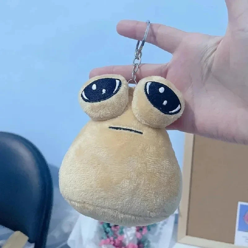 Hot 10cm Game My Pet Alien Pou Plush Keychain Furdiburb Emotion Alien Plushie Stuffed Animal Pou Doll For Kids Birthday Gift Econic Blanks