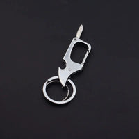 Men's Multifunctional Keychain Bottle Opener Anti-Lost Car Key Ring Creative Waist Hanging Design Econic Blanks