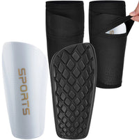 Sanke 1 Pair Soccer Football Shin Guard Teens Socks Pads Professional Shields Legging Shinguards Sleeves Protective Gear Quick Pick Grocers