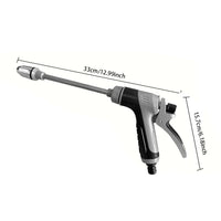 T8 long pole car washing tool watering garden tool water pipe hose universal metal extended car washing high-pressure water gun