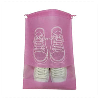 5pcs/set Shoe Storage Bag With Thickened Non-woven Fabric Strap Mouth Large Capacity Travel Waterproof Shoe Bag Moistureproof Econic Blanks