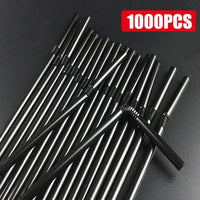 50-1000Pcs Multicolor Drinking Straws rietjes Milk Tea Bar Party Wedding Kitchen Home Accessories Beverage Black Straw Wholesale Econic Blanks