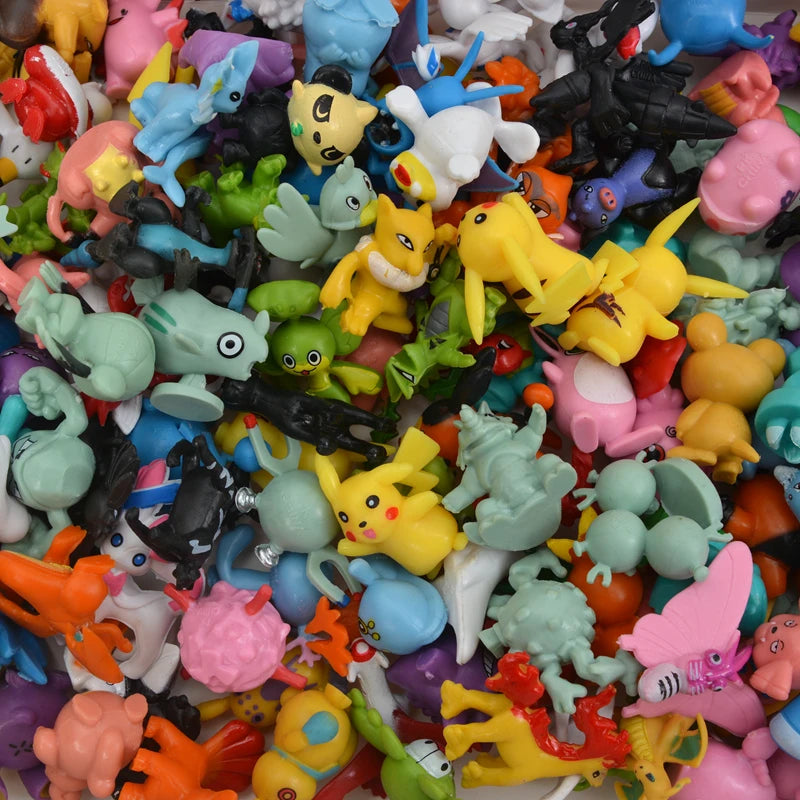 144 Style Pokemon Figure Toys Anime Pikachu Action Figure Model Ornamental Decoration Collect Toys For Children's Christmas Gift Quick Pick Grocers