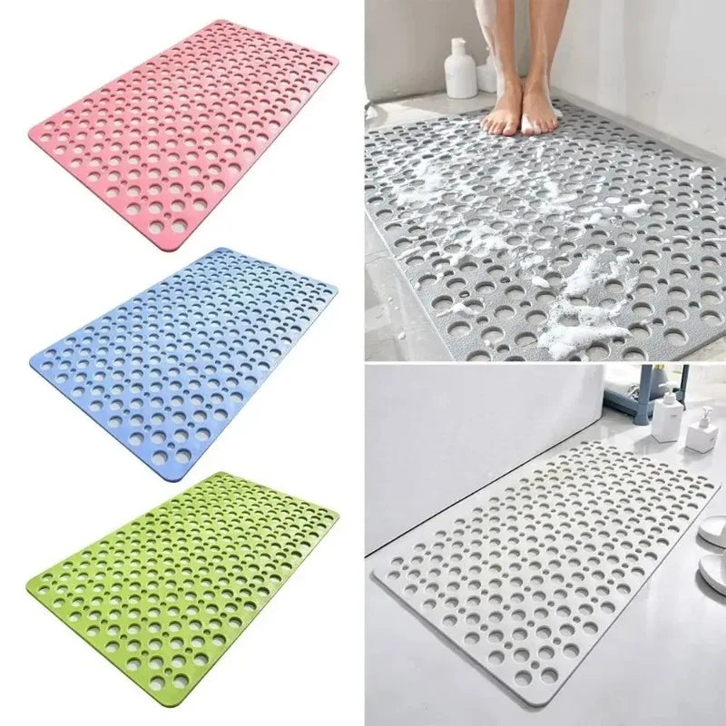 Bath Mat With Drain Holes Non Slip Bath Mat Easy Clean Bathtub Mat With Drain Holes And Suction Cups Bathroom Accessories Quick Pick Grocers
