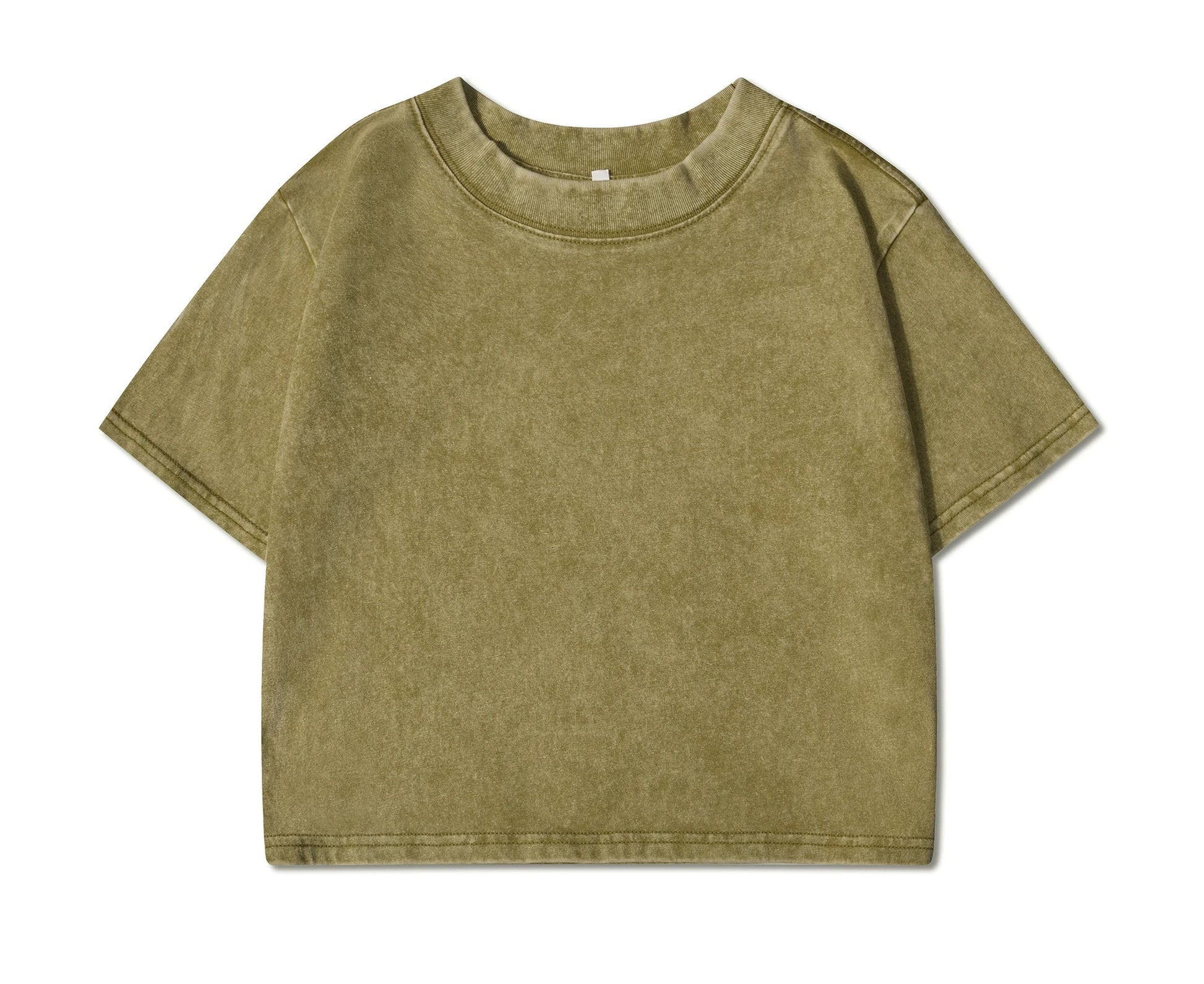 100% Cotton Washed T-Shirts For Women Loose O-Neck Crop Tops Y2k Street Female Clothes Summer Casual Vintage Short Sleeve Tees Quick Pick Grocers