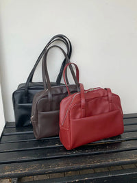 Korean Style Large Capacity Single Shoulder Women's Bag Versatile Vintage Underarm Bag Autumn 2025 New Arrival Tote Bag Quick Pick Grocers