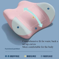 Special Lumbar Support Cushion Sleep Lumbar Pillow Ergonomic Soft Comfortable Memory Cotton Bed Lumbar Protrusion Back Support Econic Blanks
