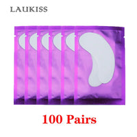 25/50/100Pairs Eye Patches Under Eyelash Pads for Building Hydrogel Paper Patches Lint Free Stickers for False Eyelashes LAUKISS Quick Pick Grocers