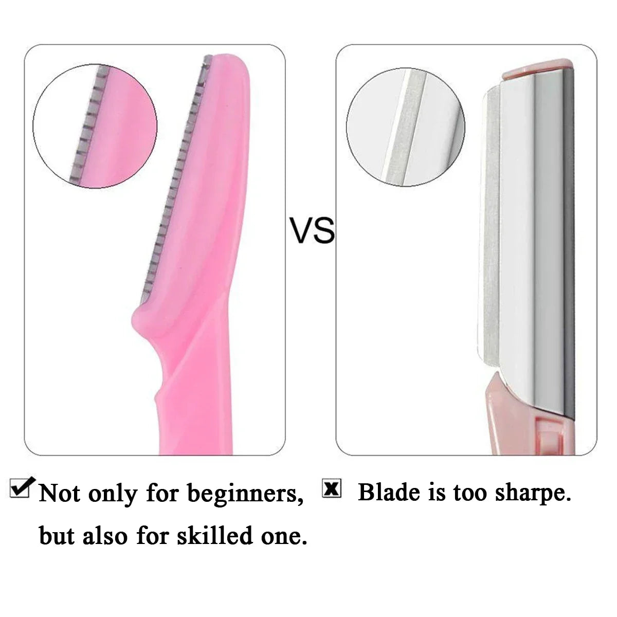 10/30/40Pcs Eyebrow Razor Facial Razor for Women Multipurpose Exfoliating Dermaplaning Tools with Precision Cover Safety Beauty Quick Pick Grocers