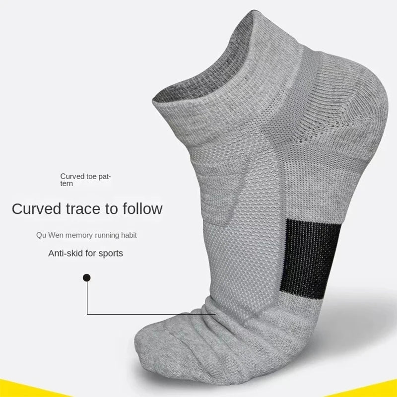 3 Pairs Breathable Mesh Athletic Terry Socks Cushioned Moisture-managing and Durable Reduces Foot for Running Hiking & Sports Quick Pick Grocers